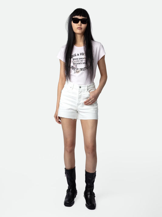 T-shirt Woop Blason t-shirt rose femme