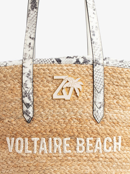 Sac Le Beach Bag cabas blanc femme