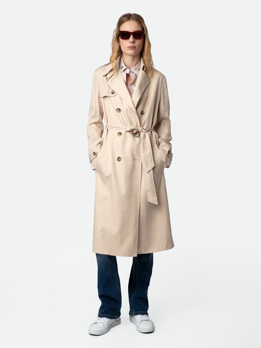 Trench La Parisienne manteau beige femme