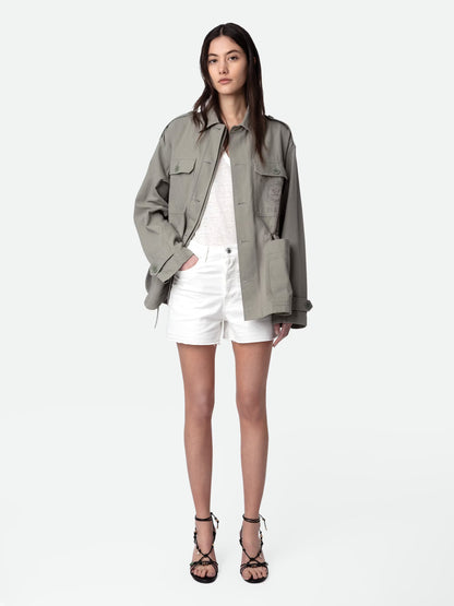 Veste Kemi parka gris femme
