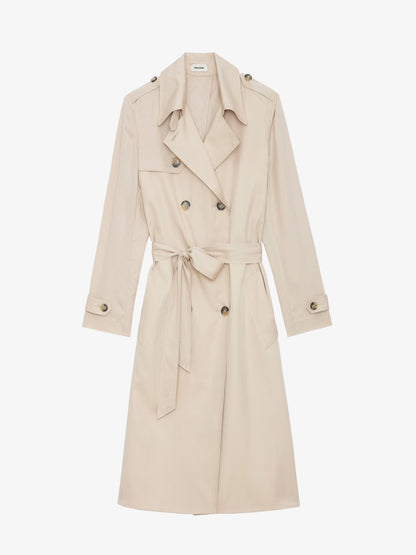 Trench La Parisienne manteau beige femme