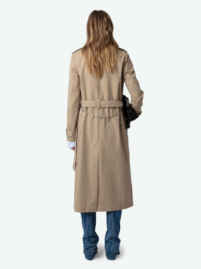 Trench Mandy manteau beige femme
