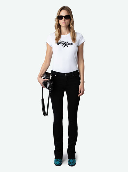 T-shirt Woop Amour t-shirt blanc femme