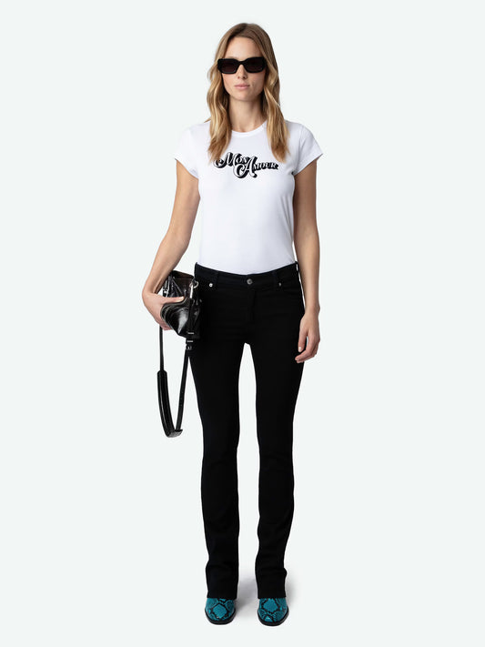 T-shirt Woop Amour t-shirt blanc femme