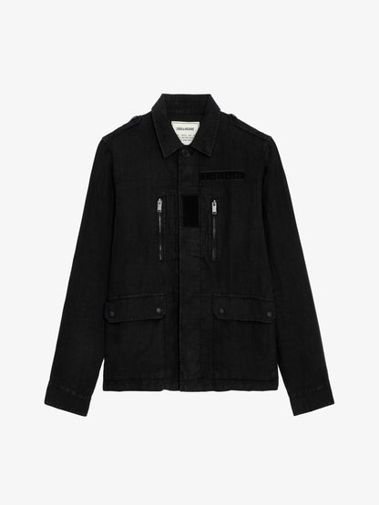 Veste Kido Lin parka noir homme