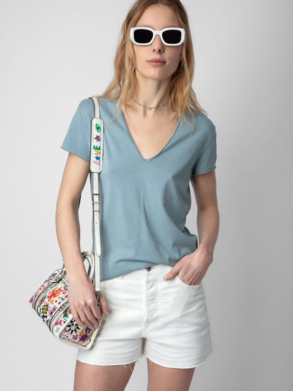 T-shirt Story Fishnet t-shirt bleu femme