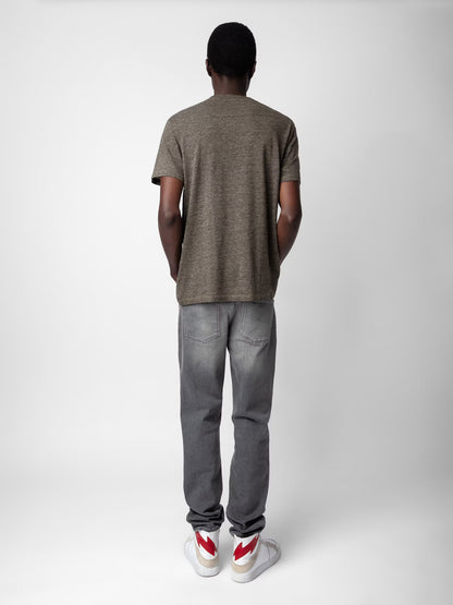 T-shirt Tommy t-shirt beige homme