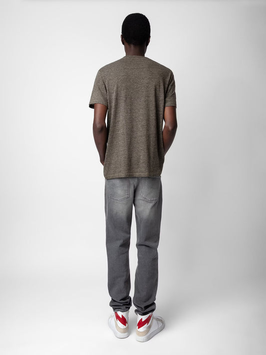 T-shirt Tommy t-shirt beige homme