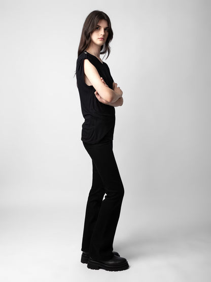 T-shirt Donate Bijoux t-shirt noir femme