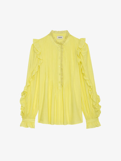 Blouse Timmy chemise jaune femme