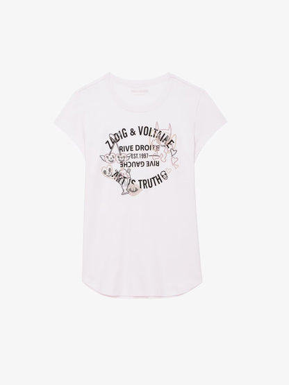 T-shirt Woop Blason t-shirt rose femme