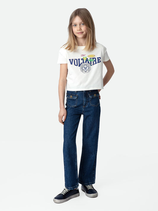 T-shirt Anja Fille t-shirt beige fille