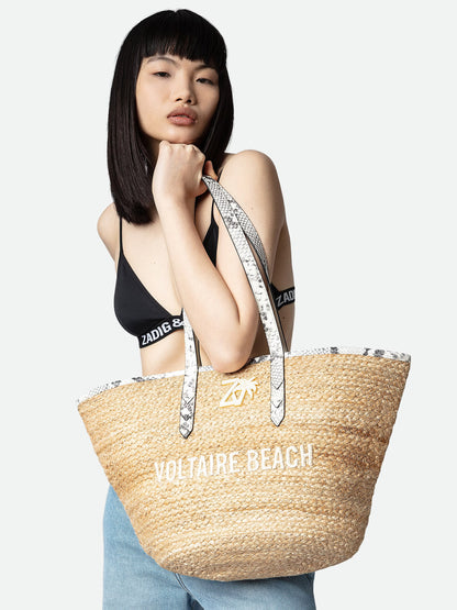 Sac Le Beach Bag cabas blanc femme