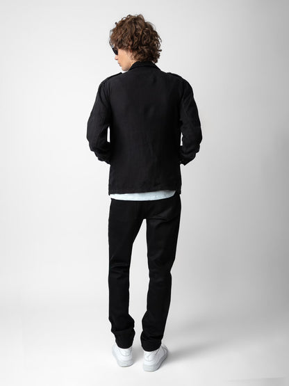 Veste Kido Lin parka noir homme