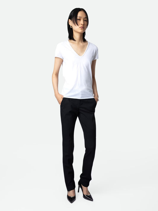 T-shirt Story Fishnet t-shirt blanc femme