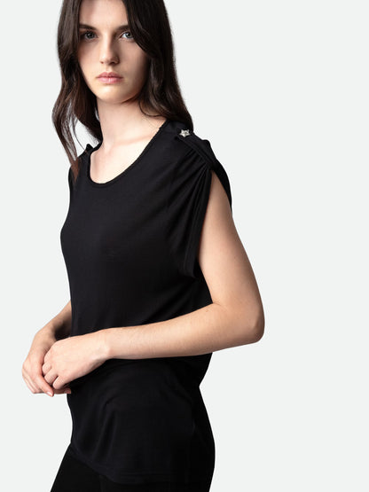 T-shirt Donate Bijoux t-shirt noir femme