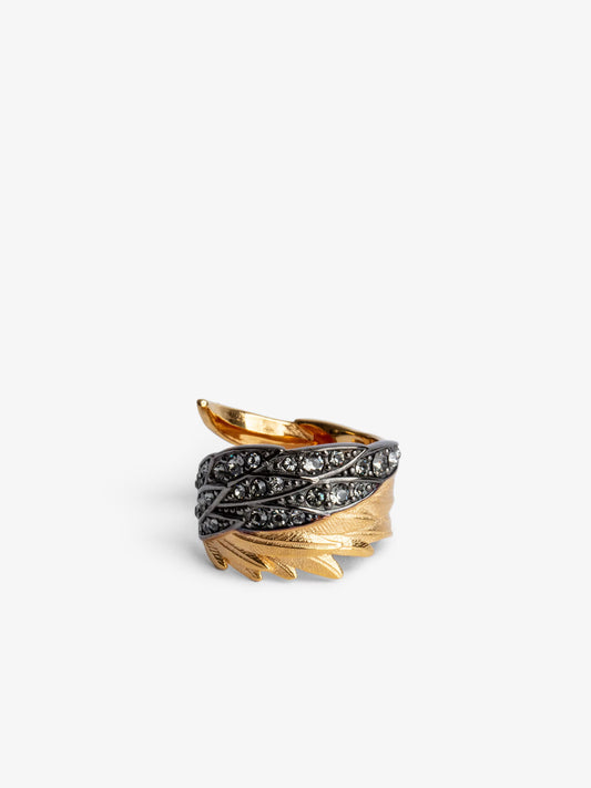 Bague Rock Feather  bague or femme