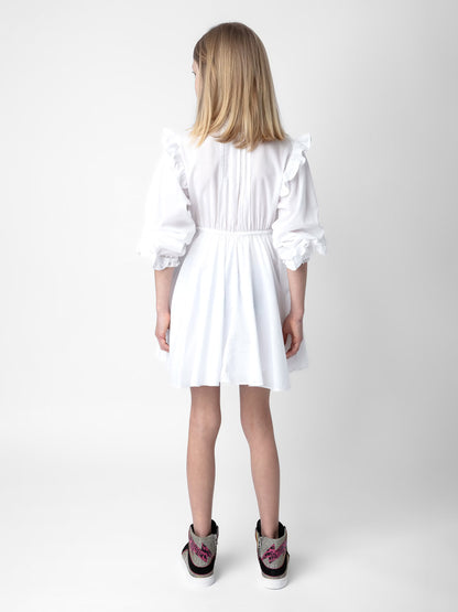 Robe Ranil Fille robe blanc fille