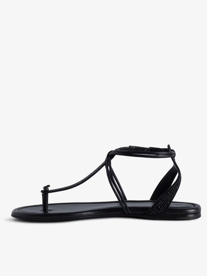 Sandales Moonstar Suédé sandales noir femme