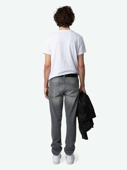 T-shirt Toby Photoprint t-shirt blanc homme