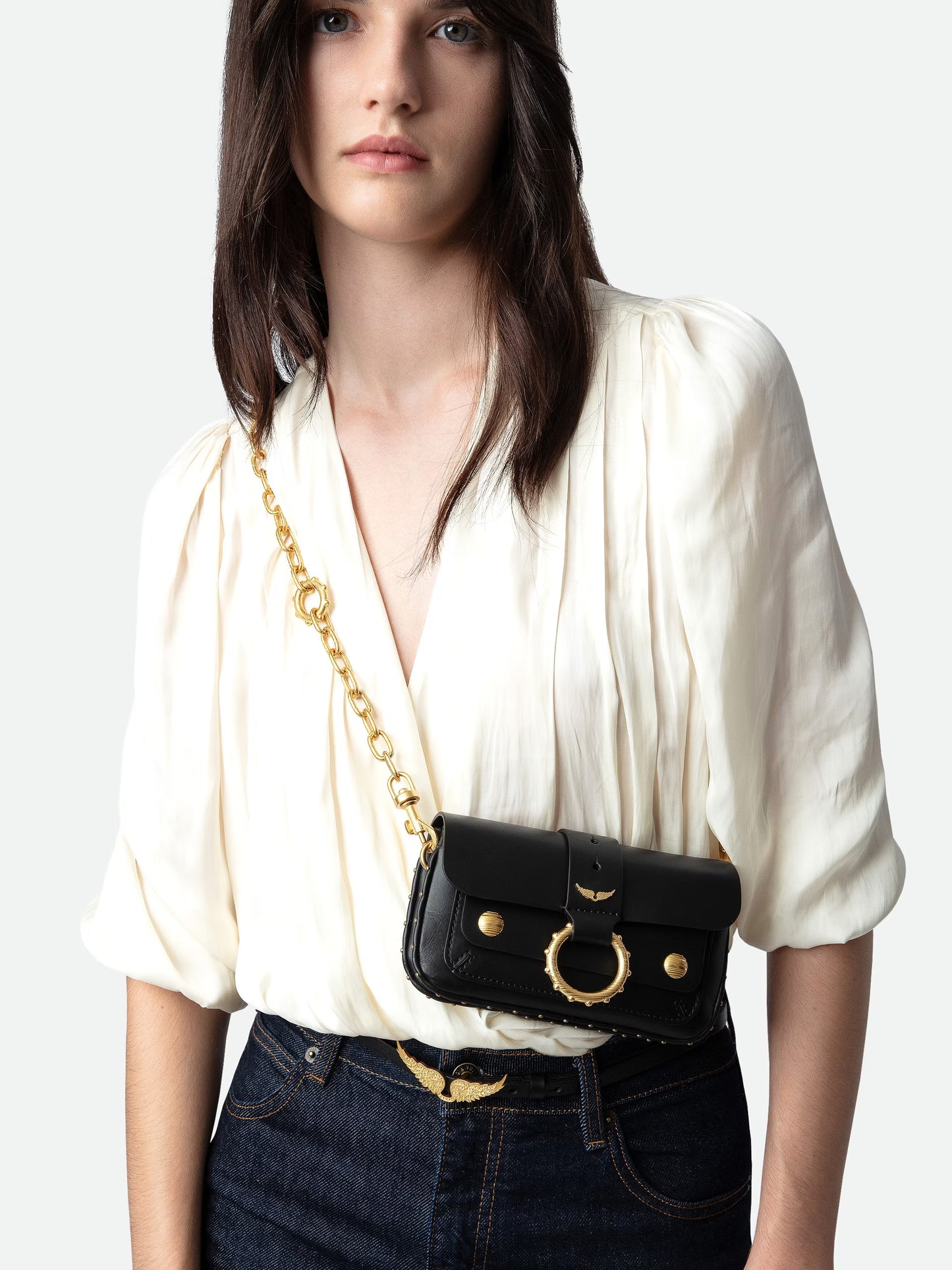 Sac Kate Wallet mini sac noir femme