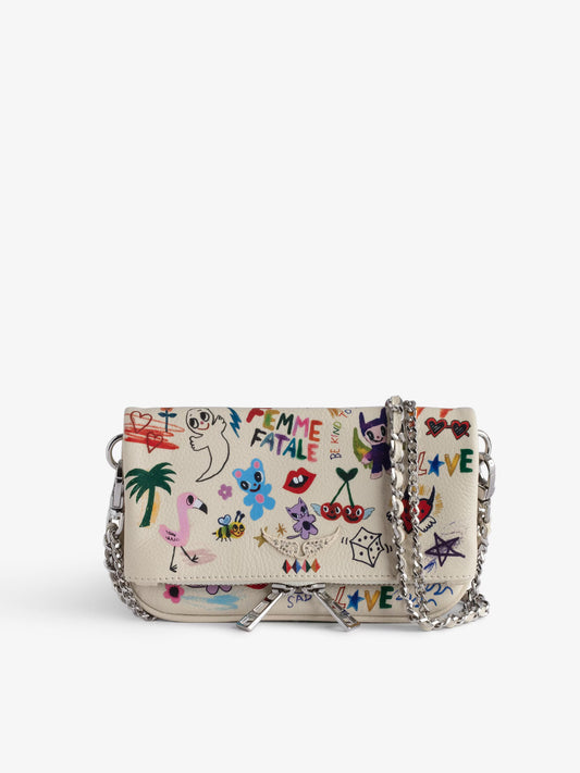Pochette Rock Nano mini sac blanc femme