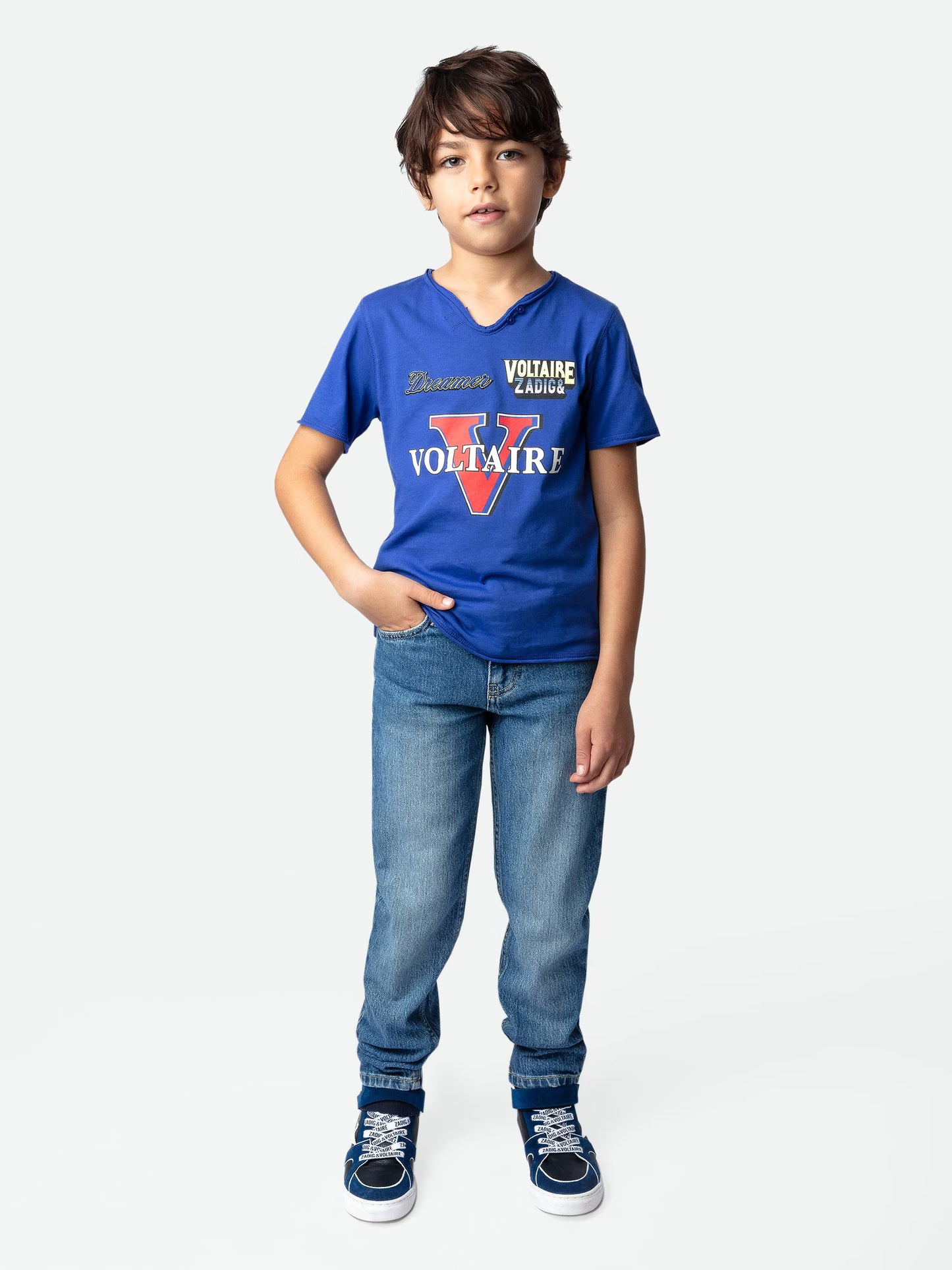 T-shirt Boxer Garçon t-shirt bleu Garçon