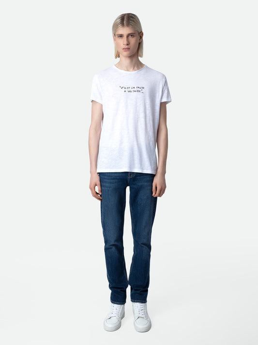 T-shirt Toby Flamme t-shirt blanc homme