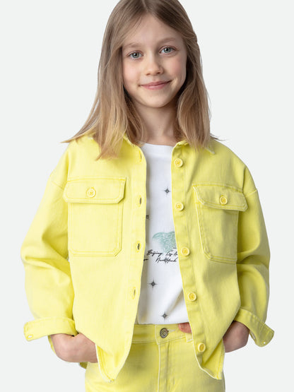 Veste Timmy Fille blouson jaune fille