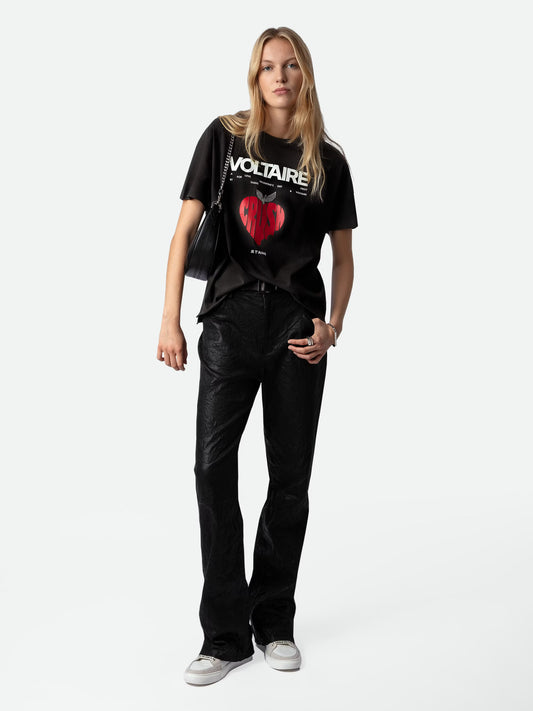 T-shirt Tommer Concert Crush Strass t-shirt gris femme