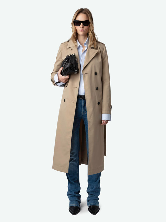 Trench Mandy manteau beige femme