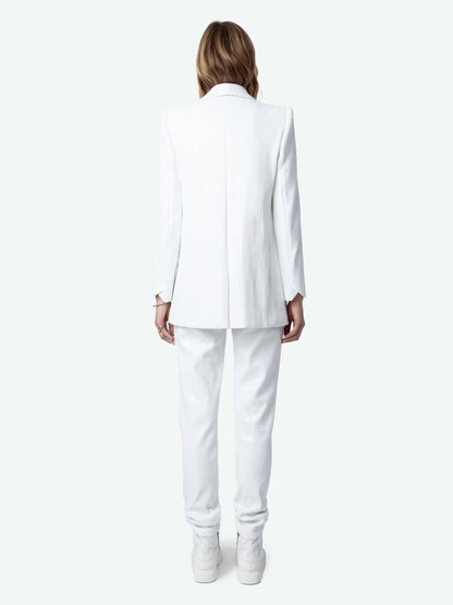 Blazer Vive Sequins blazer blanc femme