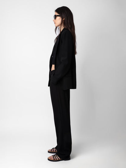Veste Voyage blazer noir femme