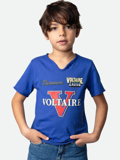 T-shirt Boxer Garçon t-shirt bleu Garçon