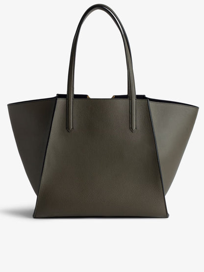 Sac Le Borderline cabas kaki femme