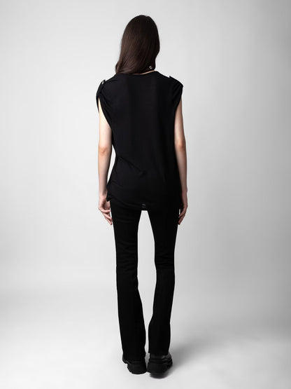 T-shirt Donate Bijoux t-shirt noir femme