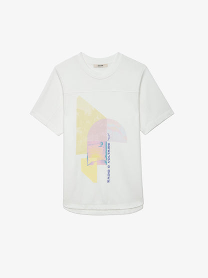 T-shirt Bow t-shirt blanc femme
