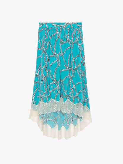 Jupe Joslin Soie jupe bleu femme