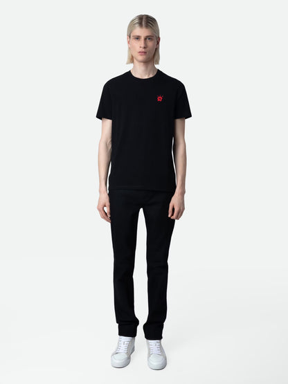 T-Shirt Tommy Skull t-shirt noir homme