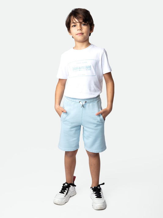 Bermuda Kurt Garçon short bleu Garçon