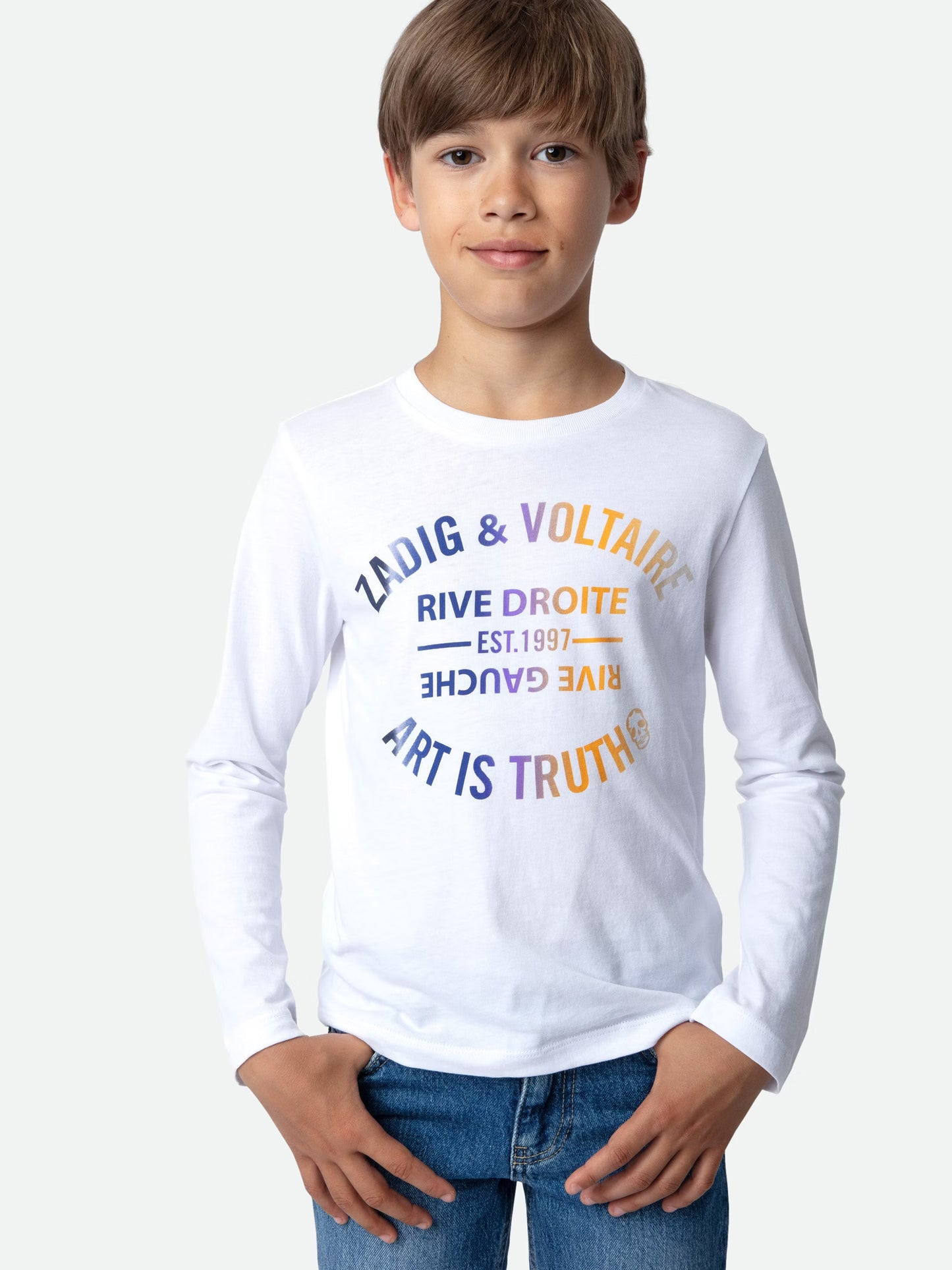 T-shirt Kita Garçon t-shirt blanc Garçon