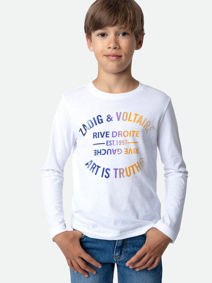 T-shirt Kita Garçon t-shirt blanc Garçon