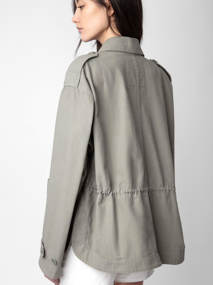 Veste Kemi parka gris femme