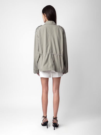 Veste Kemi parka gris femme