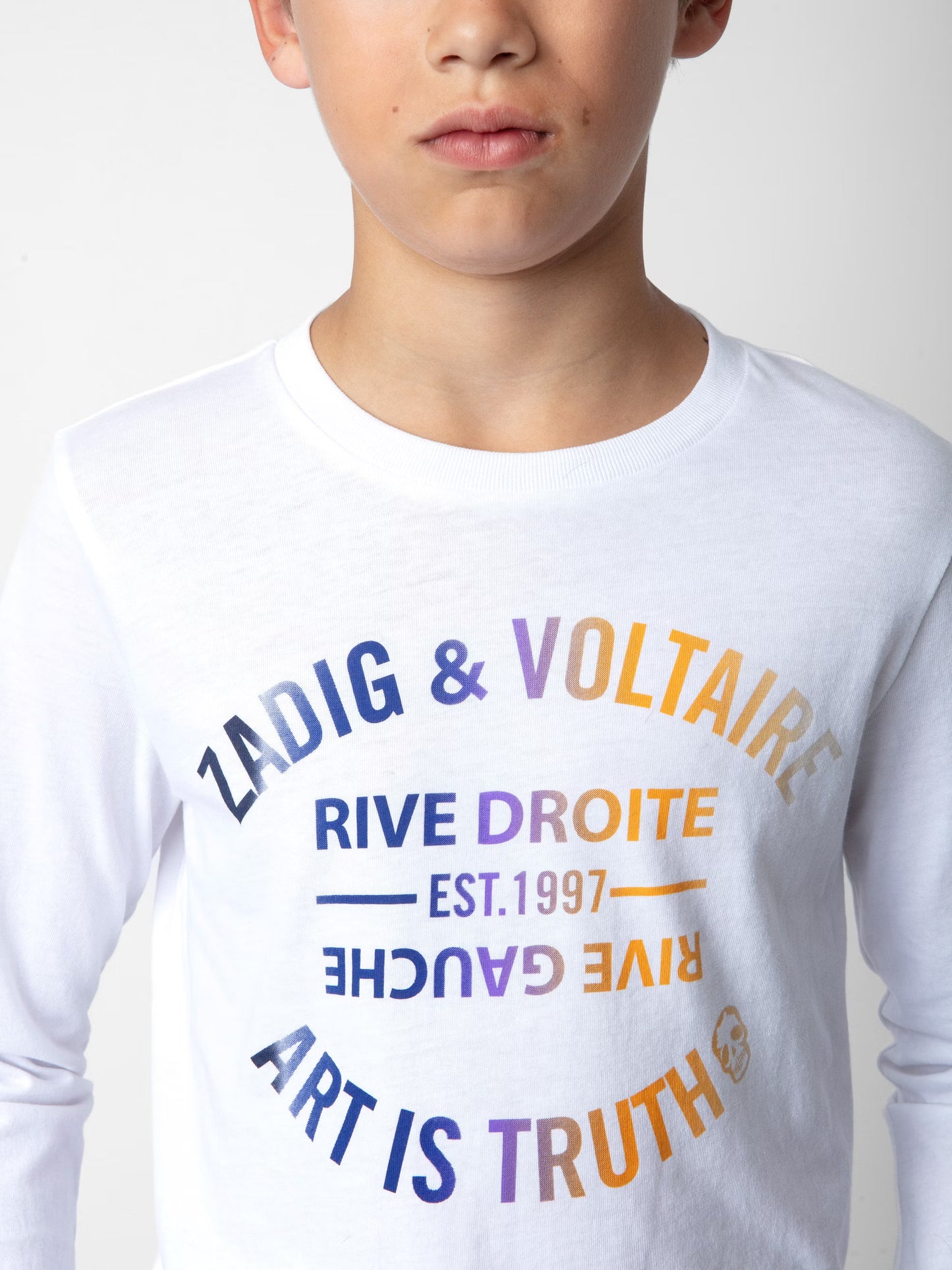 T-shirt Kita Garçon t-shirt blanc Garçon