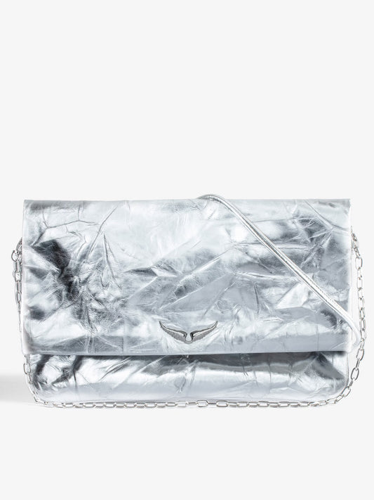 Pochette Rock Eternal Métallisée pochette argent femme