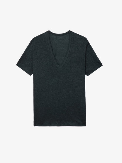 T-shirt Wassa Lin t-shirt gris femme