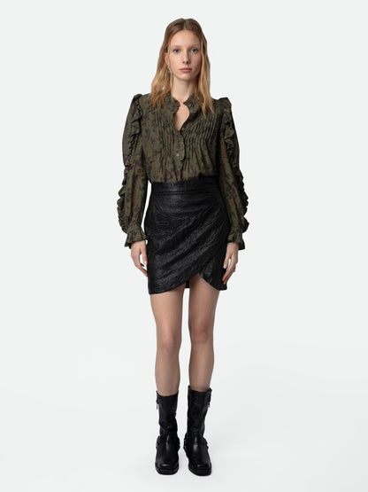 Blouse Timmy chemise kaki femme