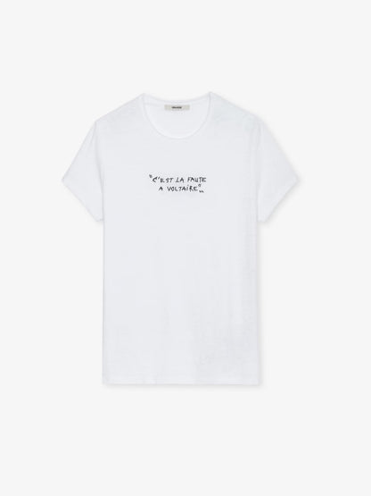 T-shirt Toby Flamme t-shirt blanc homme