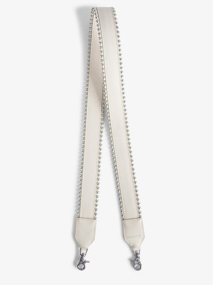 Bandoulière Studs Piping bandouliere blanc femme